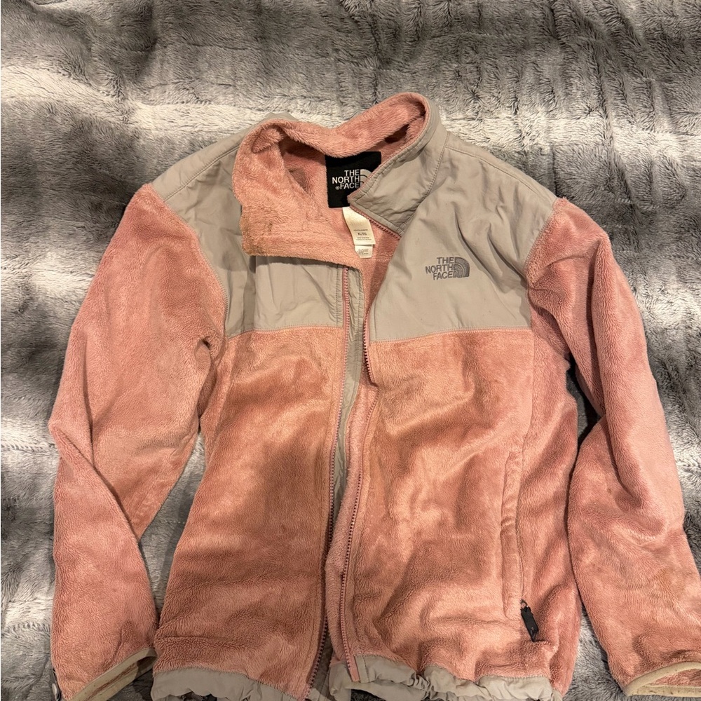 The North Face Women's Blush and Light Gray Ski Jacket